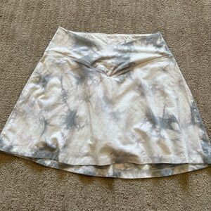 Victoria's Secret A-Line Skirt in Gray Tie-Dye